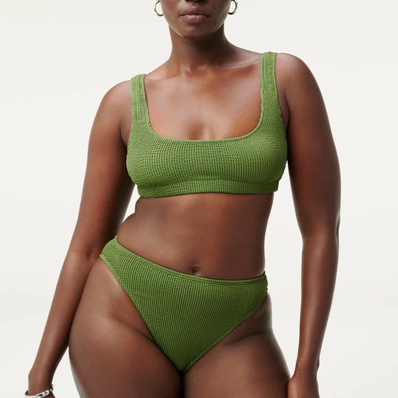 Always Fits Scoop Top and Cheeky Bottom Bikini Set - Picture 1 of 16